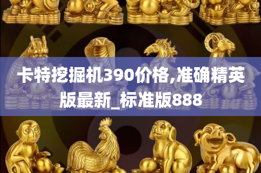 卡特挖掘机390价格,准确精英版最新_标准版888