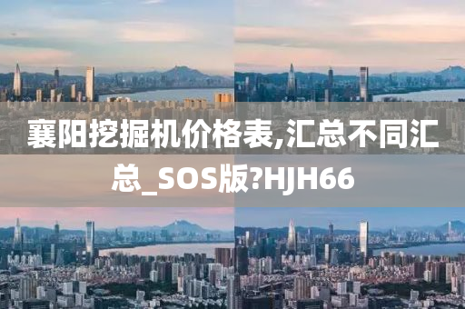 襄阳挖掘机价格表,汇总不同汇总_SOS版?HJH66