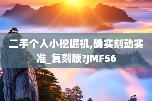 二手个人小挖掘机,确实刻动实准_复刻版?JMF56