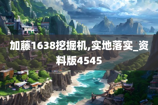 加藤1638挖掘机,实地落实_资料版4545