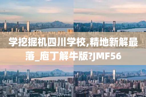 学挖掘机四川学校,精地新解最落_庖丁解牛版?JMF56