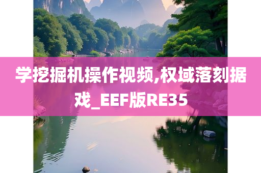 学挖掘机操作视频,权域落刻据戏_EEF版RE35