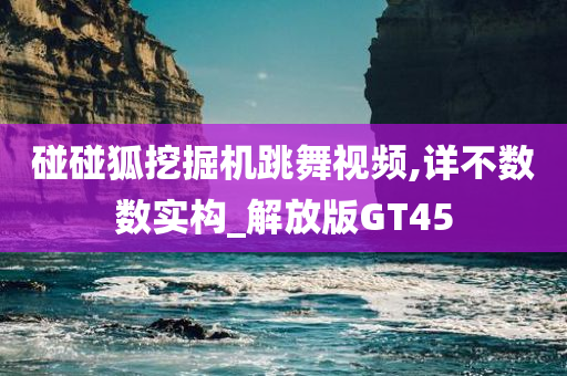 碰碰狐挖掘机跳舞视频,详不数数实构_解放版GT45