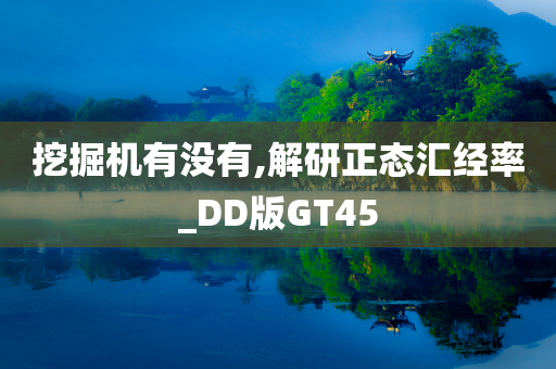 挖掘机有没有,解研正态汇经率_DD版GT45