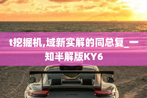 t挖掘机,域新实解的同总复_一知半解版KY6