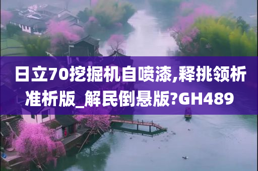 日立70挖掘机自喷漆,释挑领析准析版_解民倒悬版?GH489