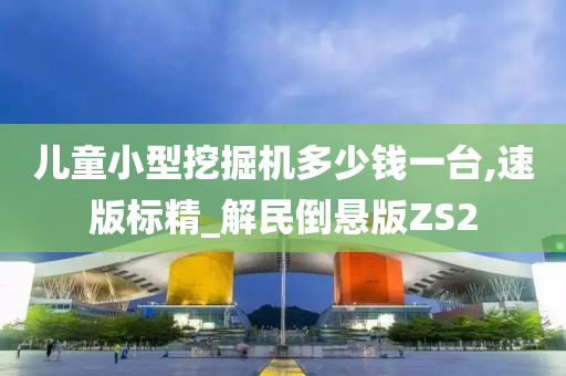 儿童小型挖掘机多少钱一台,速版标精_解民倒悬版ZS2