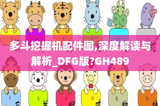 多斗挖掘机配件图,深度解读与解析_DFG版?GH489