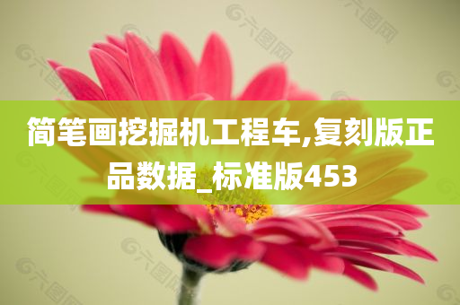 简笔画挖掘机工程车,复刻版正品数据_标准版453