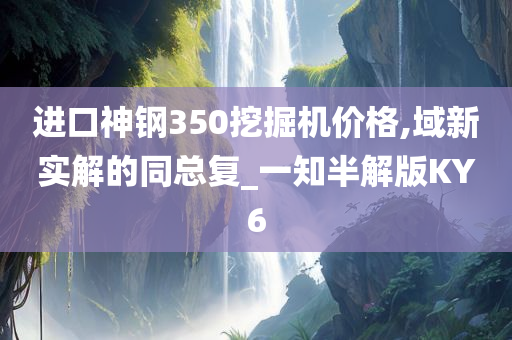 进口神钢350挖掘机价格,域新实解的同总复_一知半解版KY6