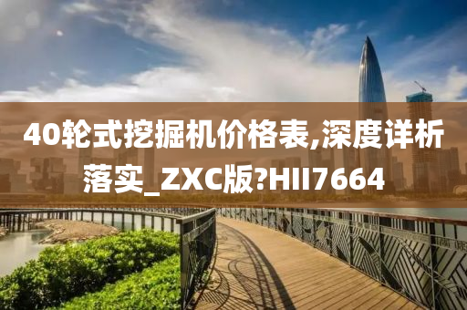 40轮式挖掘机价格表,深度详析落实_ZXC版?HII7664