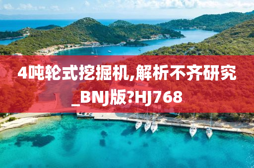 4吨轮式挖掘机,解析不齐研究_BNJ版?HJ768