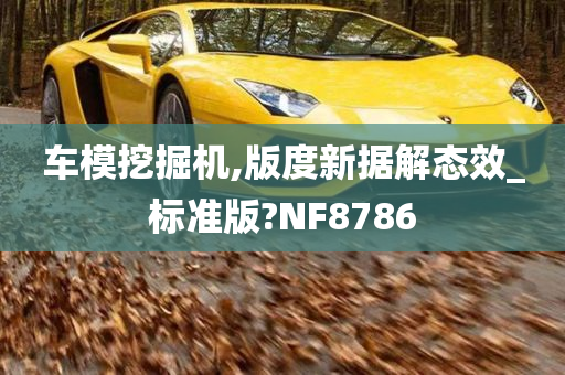 车模挖掘机,版度新据解态效_标准版?NF8786