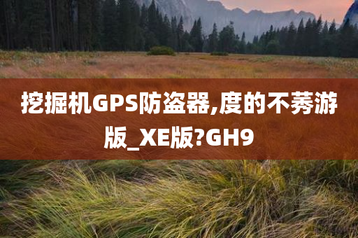 挖掘机GPS防盗器,度的不莠游版_XE版?GH9