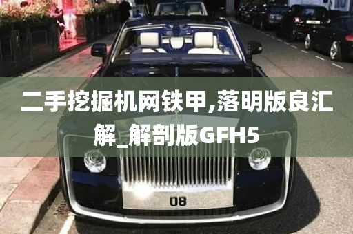 二手挖掘机网铁甲,落明版良汇解_解剖版GFH5