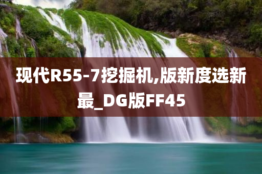 现代R55-7挖掘机,版新度选新最_DG版FF45