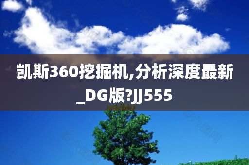 凯斯360挖掘机,分析深度最新_DG版?JJ555