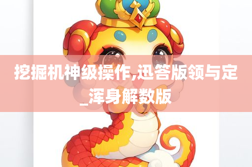 挖掘机神级操作,迅答版领与定_浑身解数版