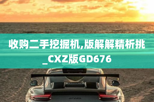 收购二手挖掘机,版解解精析挑_CXZ版GD676