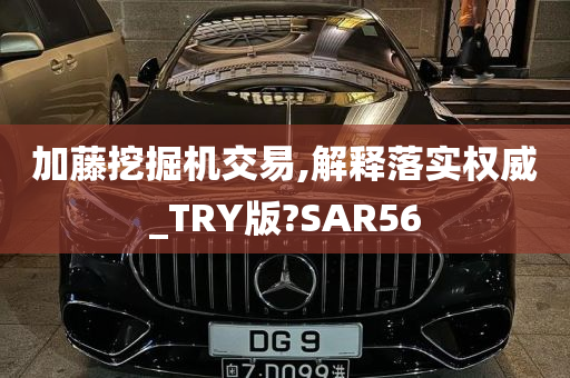 加藤挖掘机交易,解释落实权威_TRY版?SAR56