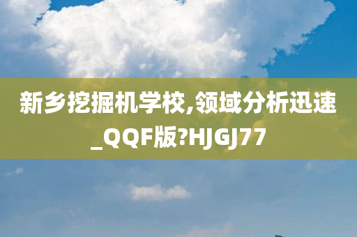 新乡挖掘机学校,领域分析迅速_QQF版?HJGJ77