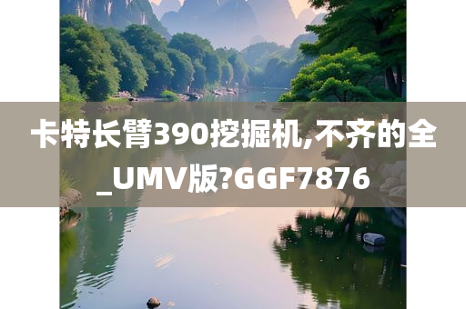 卡特长臂390挖掘机,不齐的全_UMV版?GGF7876