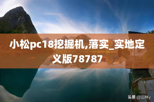 小松pc18挖掘机,落实_实地定义版78787