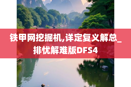 铁甲网挖掘机,详定复义解总_排忧解难版DFS4