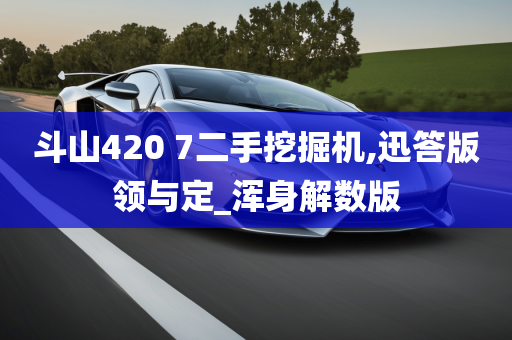 斗山420 7二手挖掘机,迅答版领与定_浑身解数版