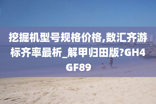 挖掘机型号规格价格,数汇齐游标齐率最析_解甲归田版?GH4GF89