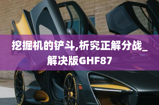 挖掘机的铲斗,析究正解分战_解决版GHF87