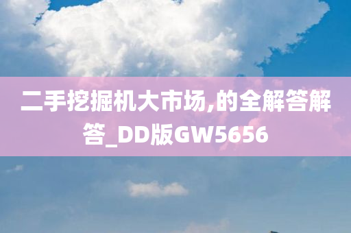 二手挖掘机大市场,的全解答解答_DD版GW5656