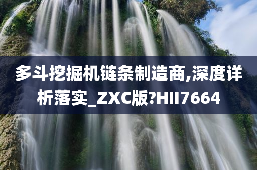 多斗挖掘机链条制造商,深度详析落实_ZXC版?HII7664