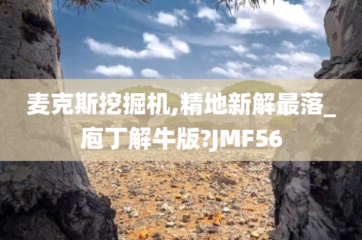 麦克斯挖掘机,精地新解最落_庖丁解牛版?JMF56