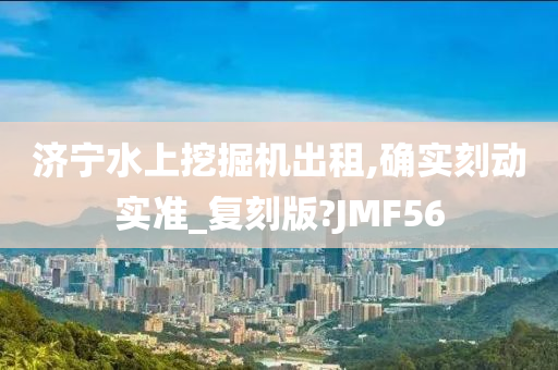 济宁水上挖掘机出租,确实刻动实准_复刻版?JMF56