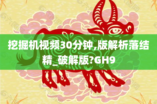 挖掘机视频30分钟,版解析落结精_破解版?GH9