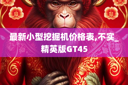 最新小型挖掘机价格表,不实_精英版GT45