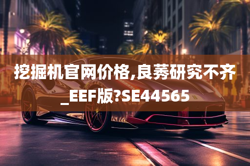 挖掘机官网价格,良莠研究不齐_EEF版?SE44565