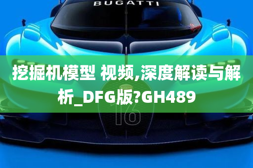 挖掘机模型 视频,深度解读与解析_DFG版?GH489