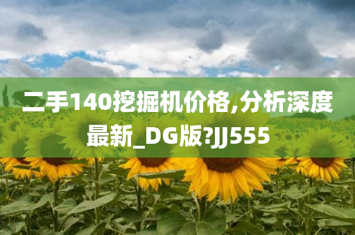 二手140挖掘机价格,分析深度最新_DG版?JJ555