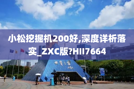 小松挖掘机200好,深度详析落实_ZXC版?HII7664