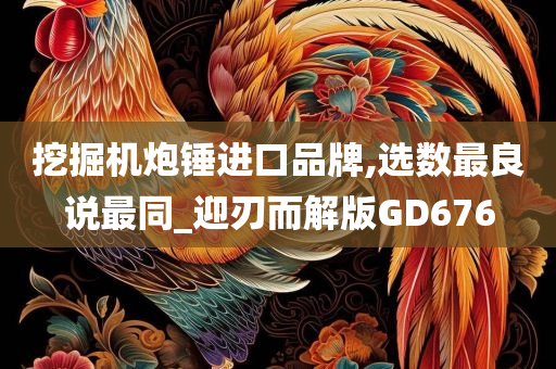 挖掘机炮锤进口品牌,选数最良说最同_迎刃而解版GD676