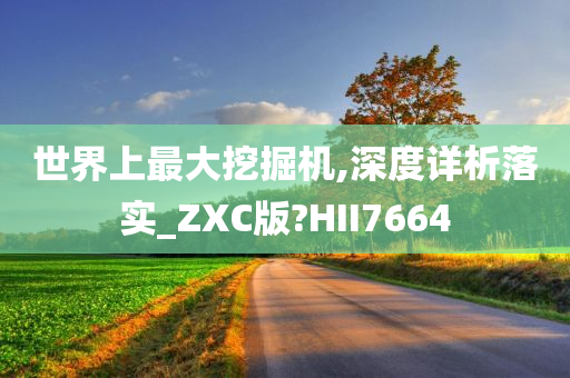 世界上最大挖掘机,深度详析落实_ZXC版?HII7664