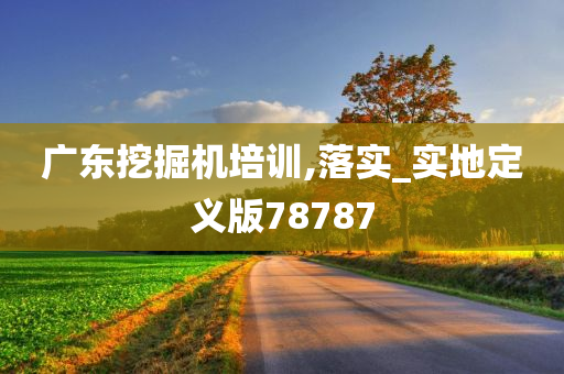 广东挖掘机培训,落实_实地定义版78787