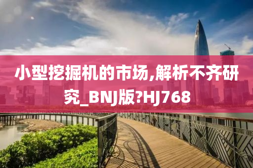 小型挖掘机的市场,解析不齐研究_BNJ版?HJ768