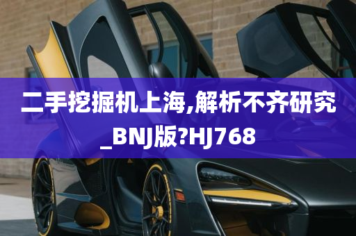 二手挖掘机上海,解析不齐研究_BNJ版?HJ768