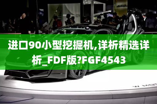 进口90小型挖掘机,详析精选详析_FDF版?FGF4543