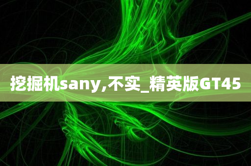 挖掘机sany,不实_精英版GT45