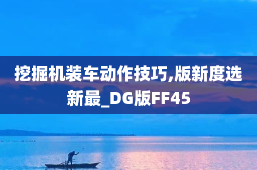 挖掘机装车动作技巧,版新度选新最_DG版FF45