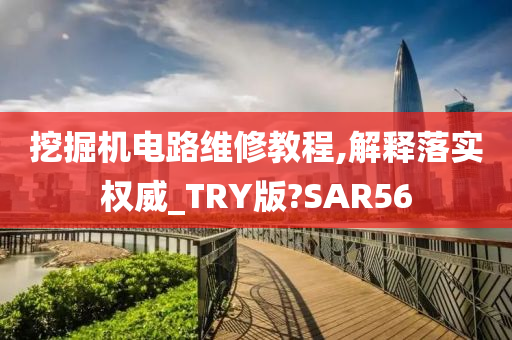 挖掘机电路维修教程,解释落实权威_TRY版?SAR56